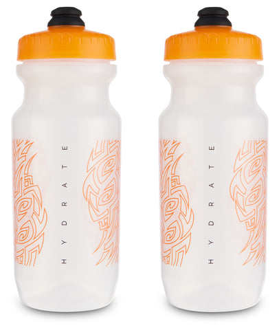 2nd Gen Big Mouth Bike Water Bottle (21 oz) by Specialized Bikes (Clear/Orange)